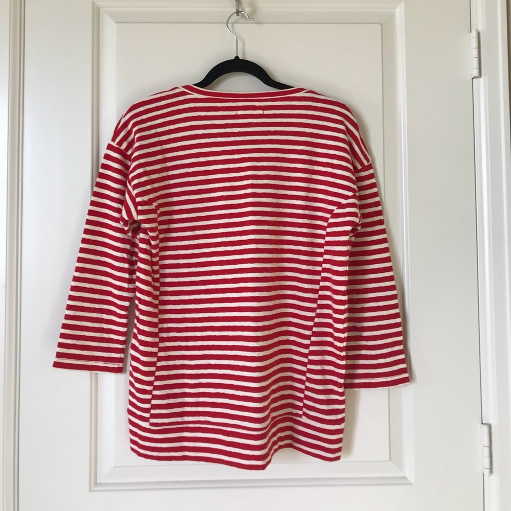 Madewell red stripe top, size M - Picture 5 of 5